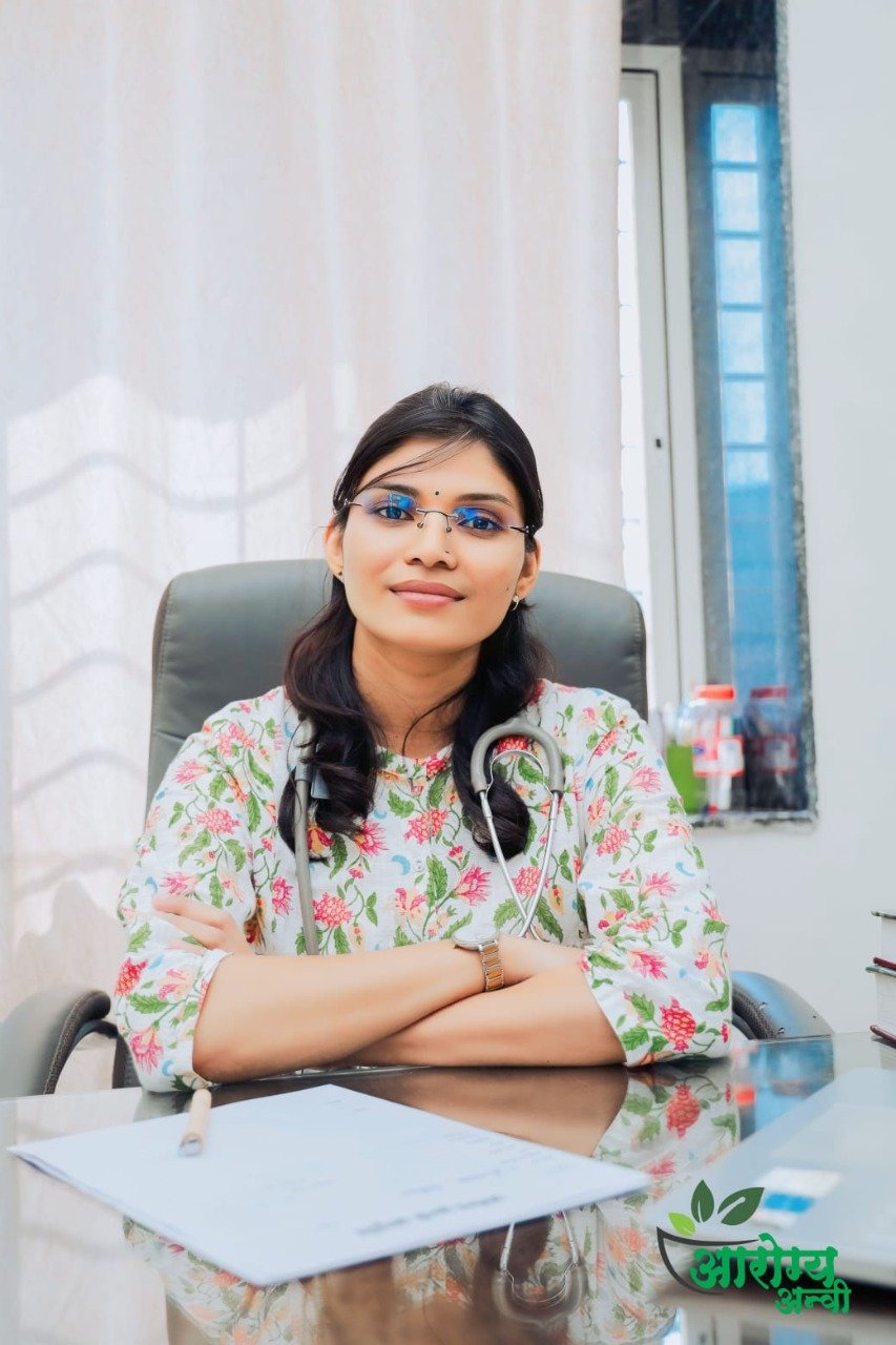 Dr. Shital Yadav at her Ayurvedic women's wellness clinic