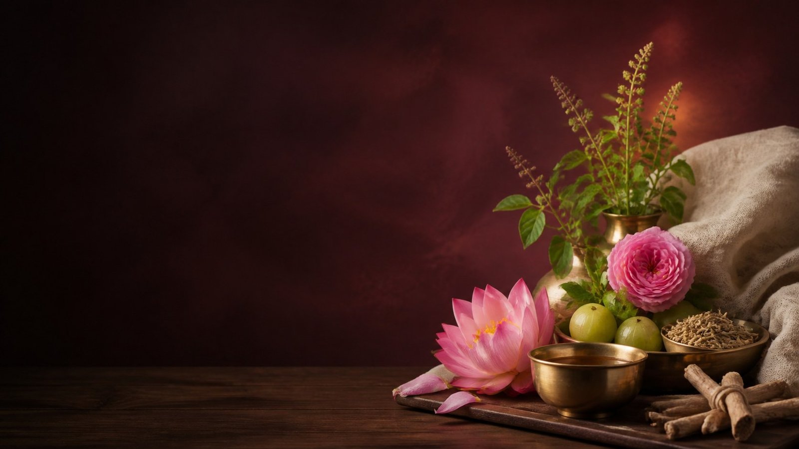 Lotus, rose, amla and Ayurvedic herbs for women's wellness